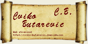Cviko Butarević vizit kartica